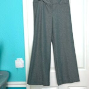 Ny&Co gray and white print pants wide legs women’s size 10pt